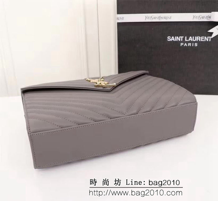 YSL聖羅蘭 經典款 互扣式金屬YSL標誌 原版南非皮肩背包 26588 YAS1332
